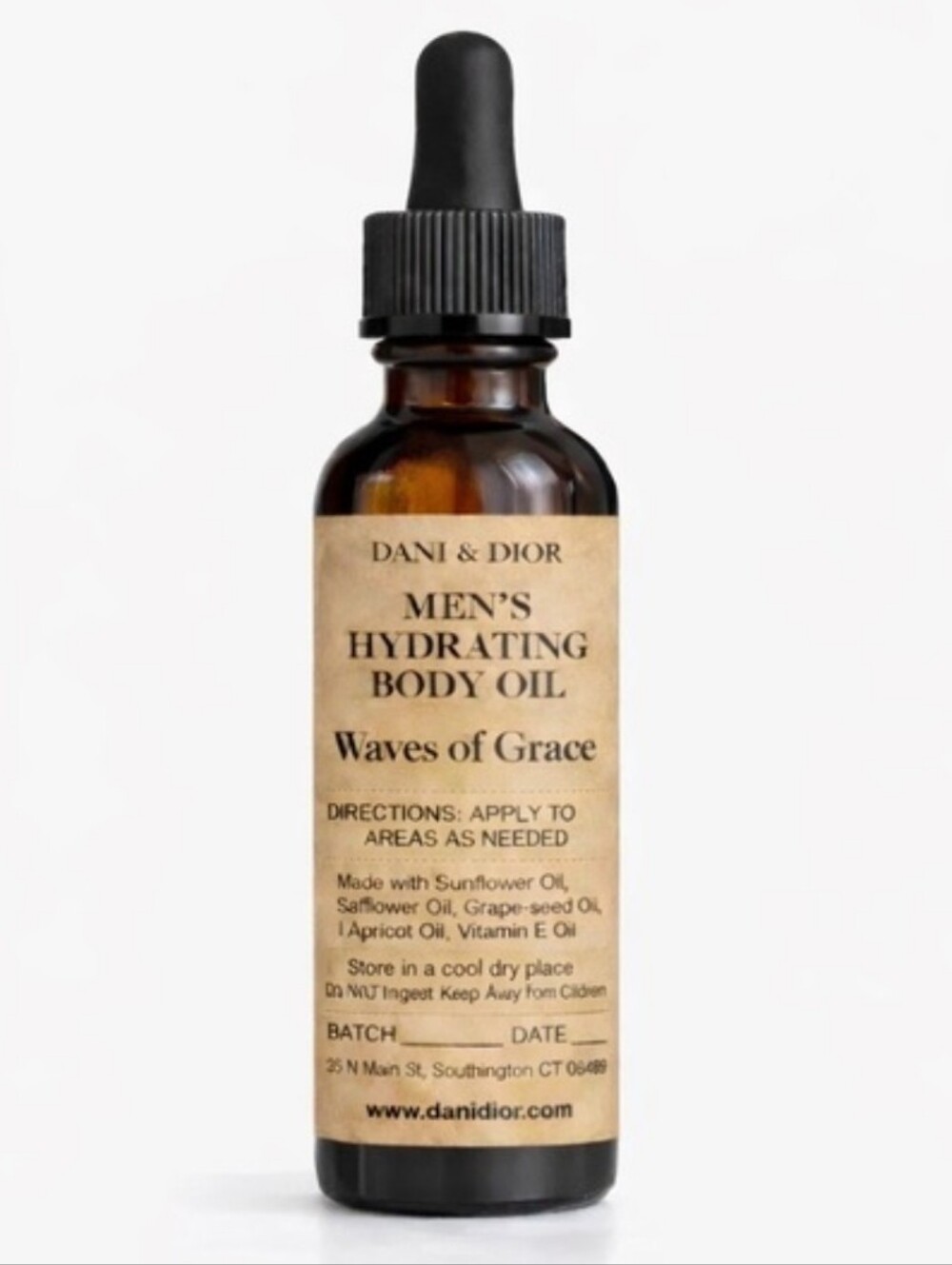 Dani & Dior ~  Waves Of Grace Mens Beard & Body Oil~New/Sealed
